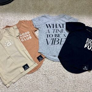 Lot of 4 Trilogy Tshirts 6-12mo